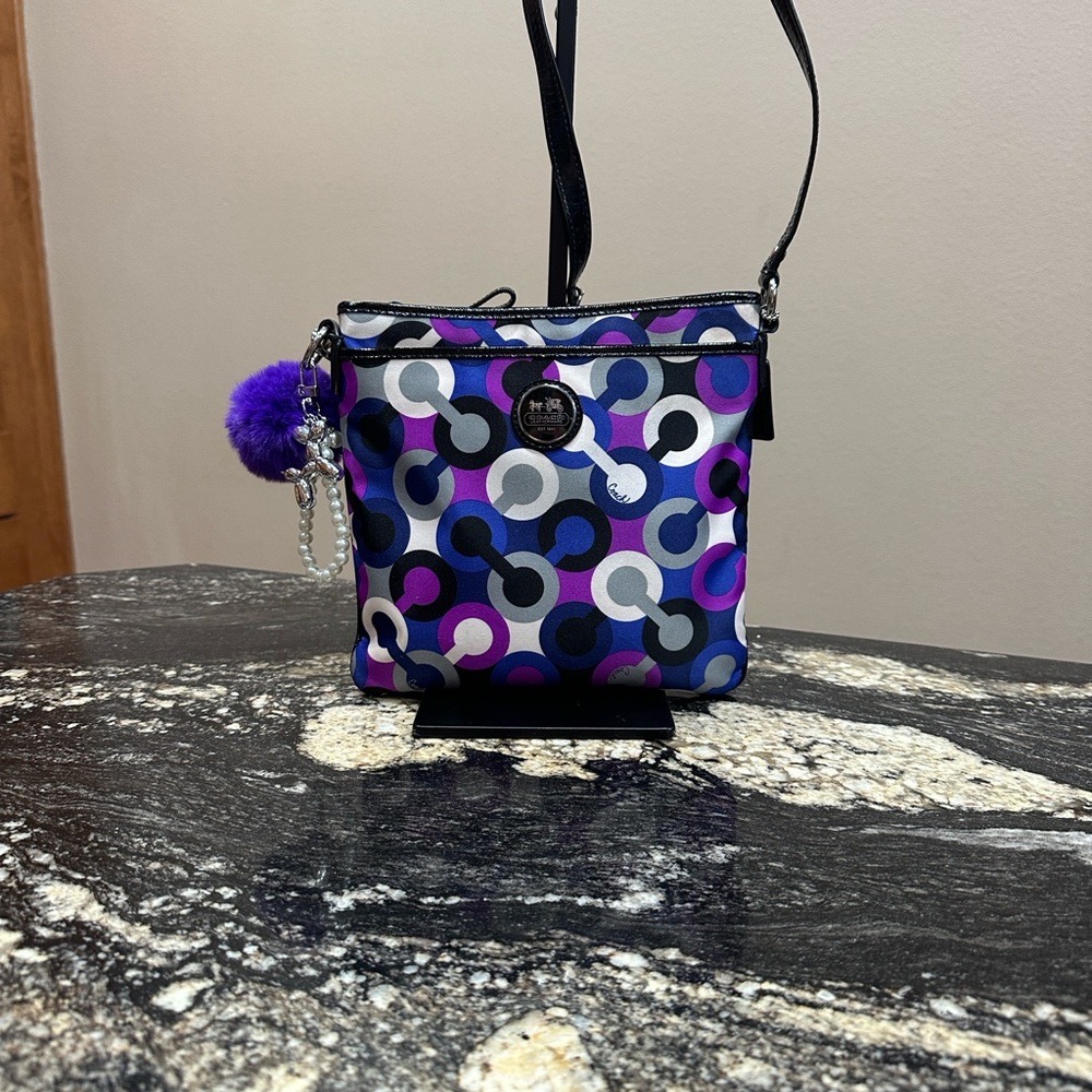 Coach Signature Pattern Crossbody - Picture 2 of 14